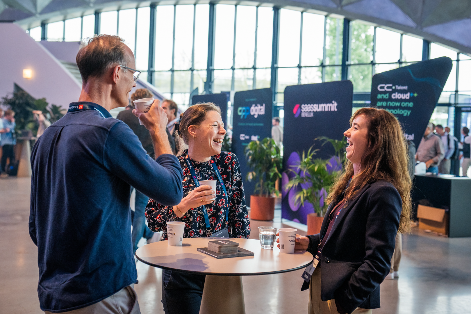 Founders meeting at a flagship event