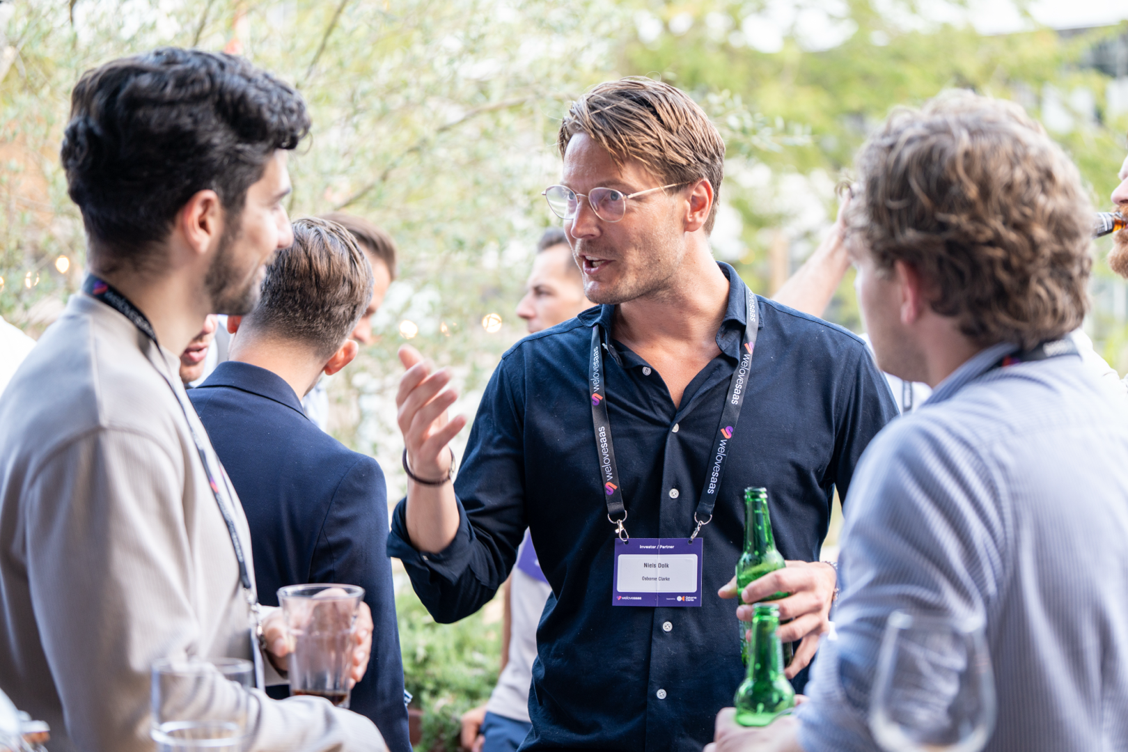 Founders in a peer group conversation